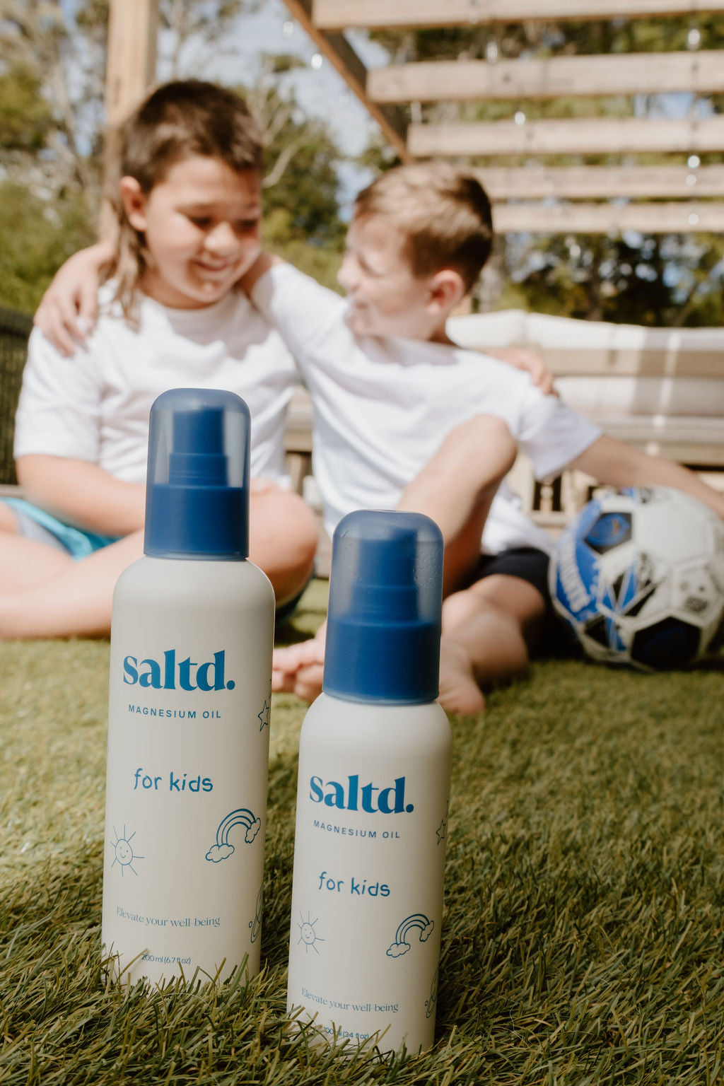 Magnesium oil for active kids to relieve muscle aches and cramps.