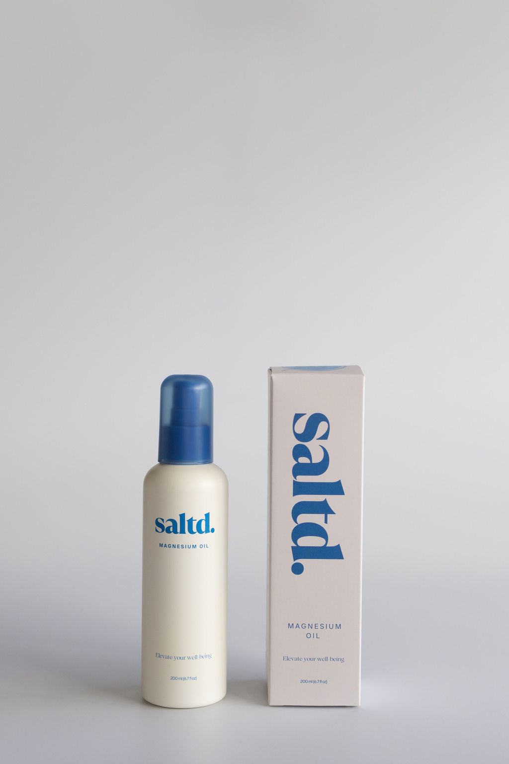 Saltd magnesium oil for sleep support, muscle tension and muscle recovery, cramps, restless legs. Boost energy levels and balance hormones.