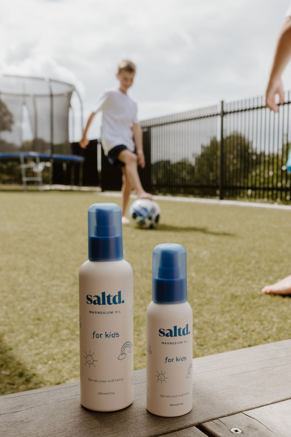 Magnesium oil for active kids. Helping to support their body's to relax, achieve restorative rest, clam their central nervous system , relieve muscle tension and cramps, alleviate growing pains and restless legs, balance energy levels and allow their body's systems to function optimally. Sleep support. Made in New Zealand. 