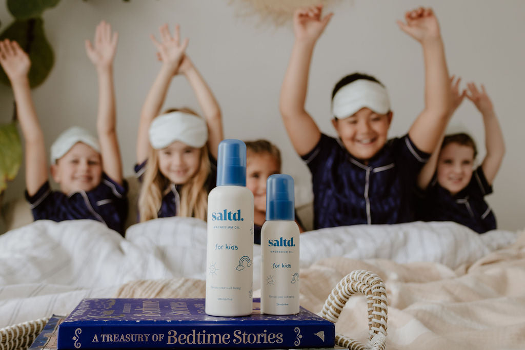 Magnesium oil for kids. Helping to support their body's to relax, achieve restorative rest, clam their central nervous system , relieve muscle tension and cramps, alleviate growing pains and restless legs, balance energy levels and allow their body's systems to function optimally. Sleep support. Made in New Zealand. 