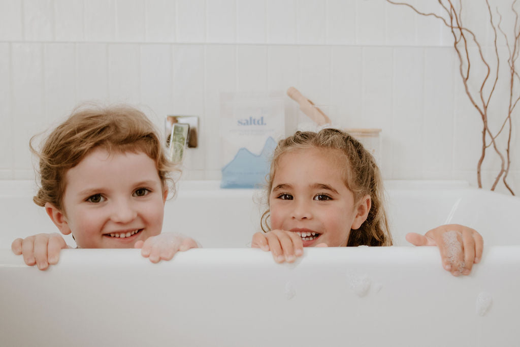 Saltd magnesium sleep bath soak. Sleep support. Magnesium bath flakes. Made in New Zealand. Lavender and chamomile.