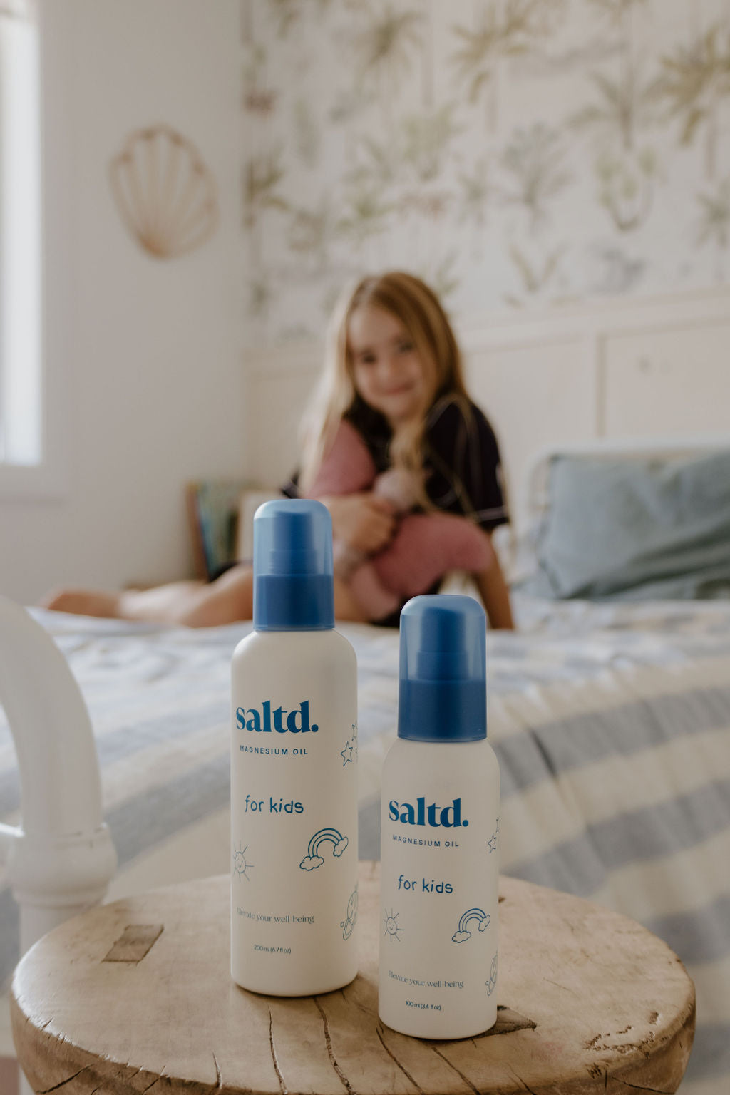 Magnesium oil for kids. Helping to support their body's to relax, achieve restorative rest, clam their central nervous system , relieve muscle tension and cramps, alleviate growing pains and restless legs, balance energy levels and allow their body's systems to function optimally. Sleep support. Made in New Zealand. 