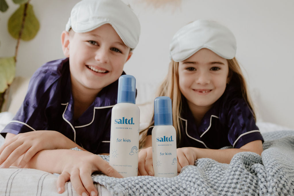 Magnesium oil for kids. Helping to support their body's to relax, achieve restorative rest, clam their central nervous system , relieve muscle tension and cramps, alleviate growing pains and restless legs, balance energy levels and allow their body's systems to function optimally. Sleep support. Made in New Zealand. 