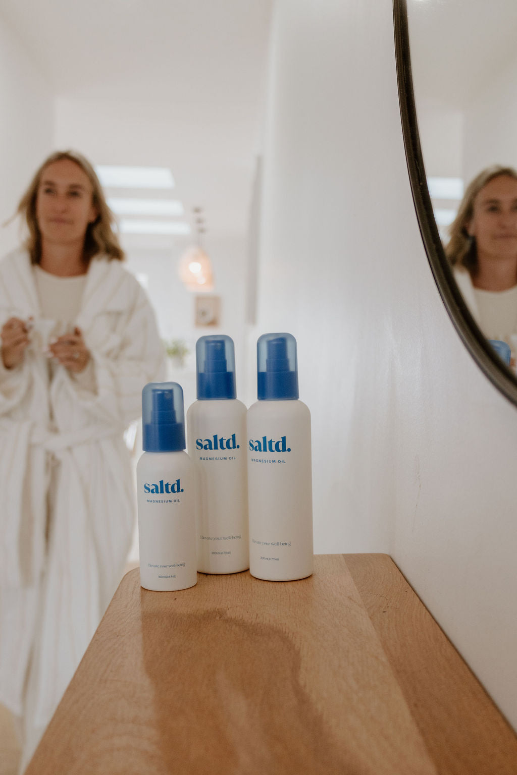 Saltd magnesium oil,  helping to support you and your body to relax, achieve restorative rest, calm your central nervous system, relieve muscle tension and recover faster, alleviate restless legs, boost your energy levels, balance your hormone levels and allow the body's systems to function optimally. Sleep support. Made in New Zealand.